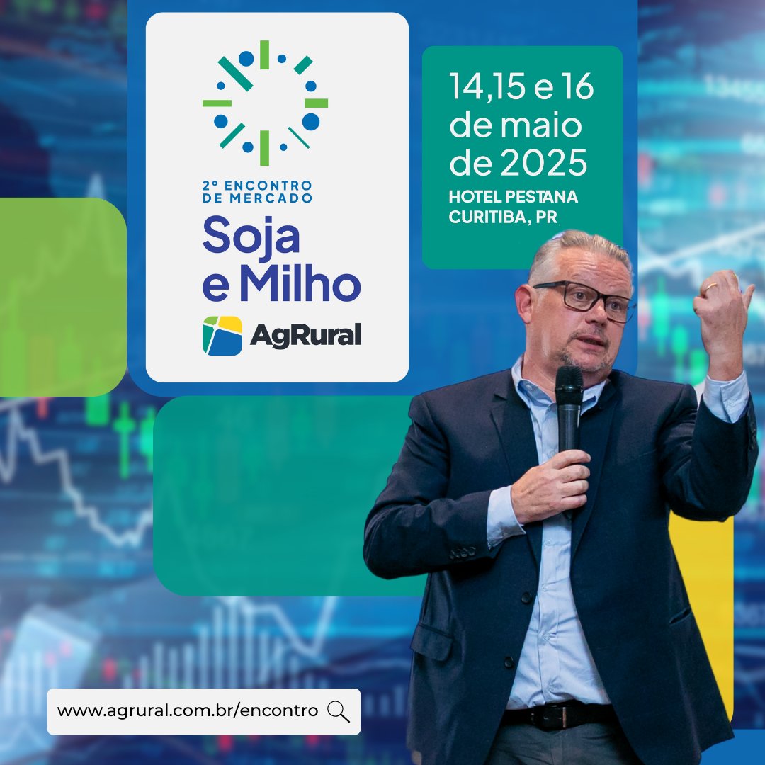 Estão abertas as inscrições para o 2º Encontro de Mercado de #Soja e #Milho da AgRural, que terá painéis de macroeconomia, financeirização, ciclos de preço, oferta e demanda e ferramentas de comercialização com convidados do Brasil, Argentina, China e EUA: agrural.com.br/encontro/