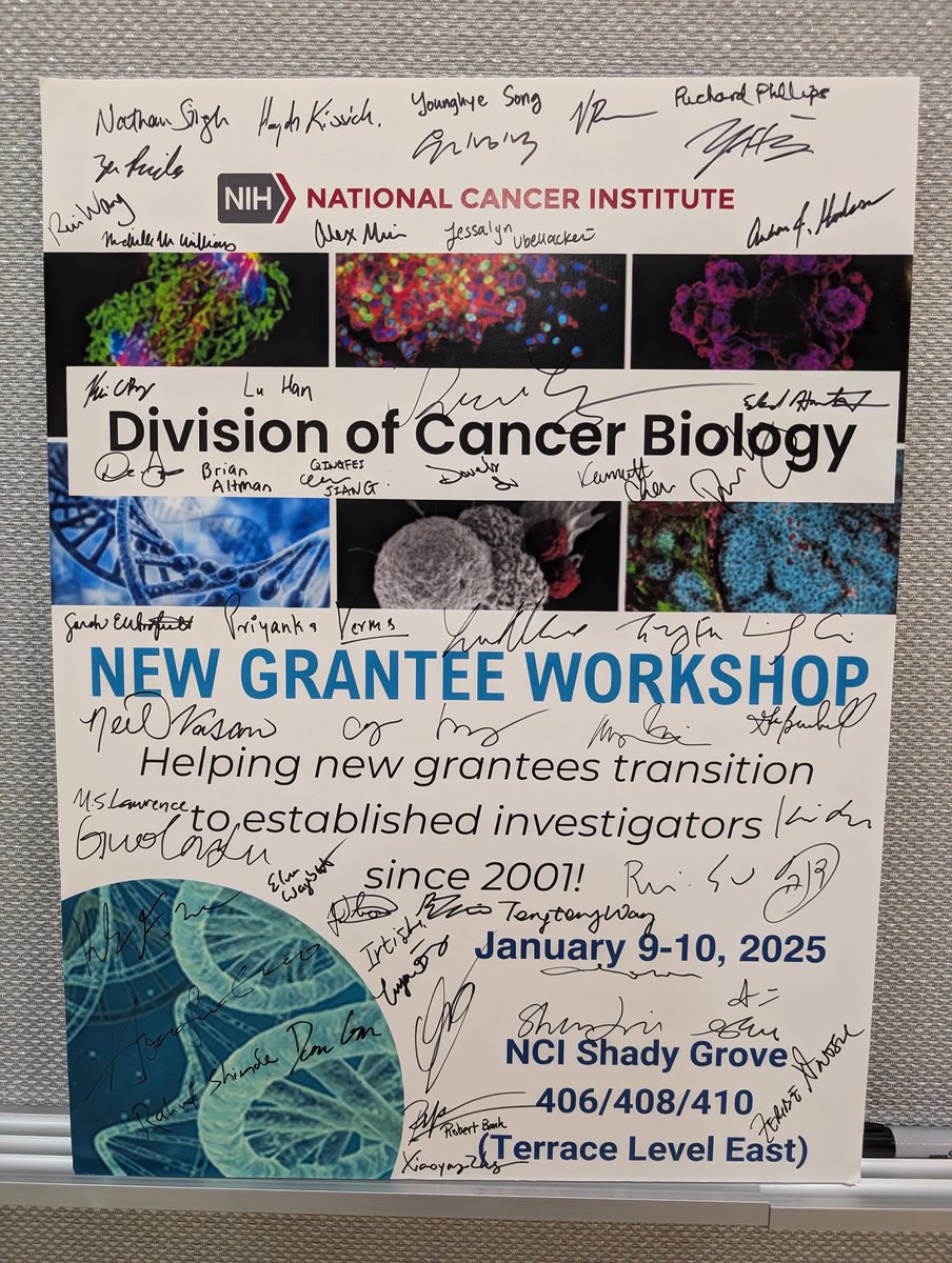 Amazing experience at the new grantee workshop so far. Looking forward to continuing connecting with others. Cancer is tough, but we try to fight back together.

Thank you <a href="/theNCI/">National Cancer Institute</a> @NCICancerBio for organizing this and <a href="/NCIDirector/">Dr. Kimryn Rathmell</a> Dr. Rathmell for the empowering talk.