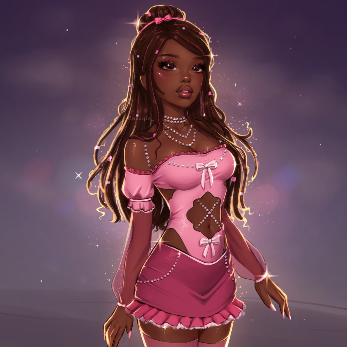 asaqin_'s tweet image. art for queen @Umoyae 💖
#art #digitalart #robloxartist #dti #DressToImpress