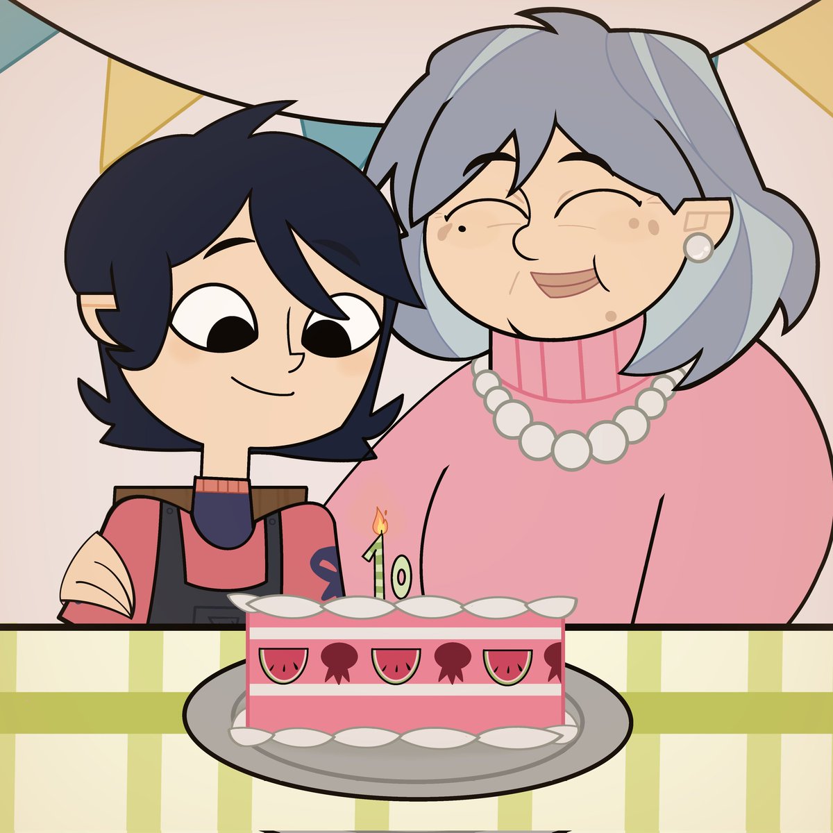 Jake y su abuelita 🤑#disventurcamp
