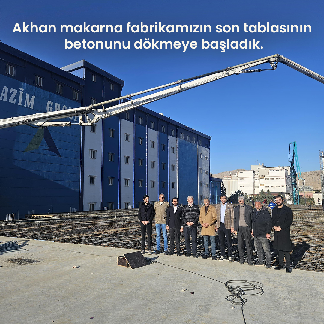 azimgroupholdng's tweet photo. Akhan Makarna fabrikamızın inşasında bir dönüm noktasına daha ulaştık! Tüm ekibimize bu süreçteki özverili çalışmaları için teşekkür ediyoruz! 🏗️✨

#AkhanMakarnaFabrikası #AkhanUn #AzimGroup https://t.co/MMNDDGXUhO