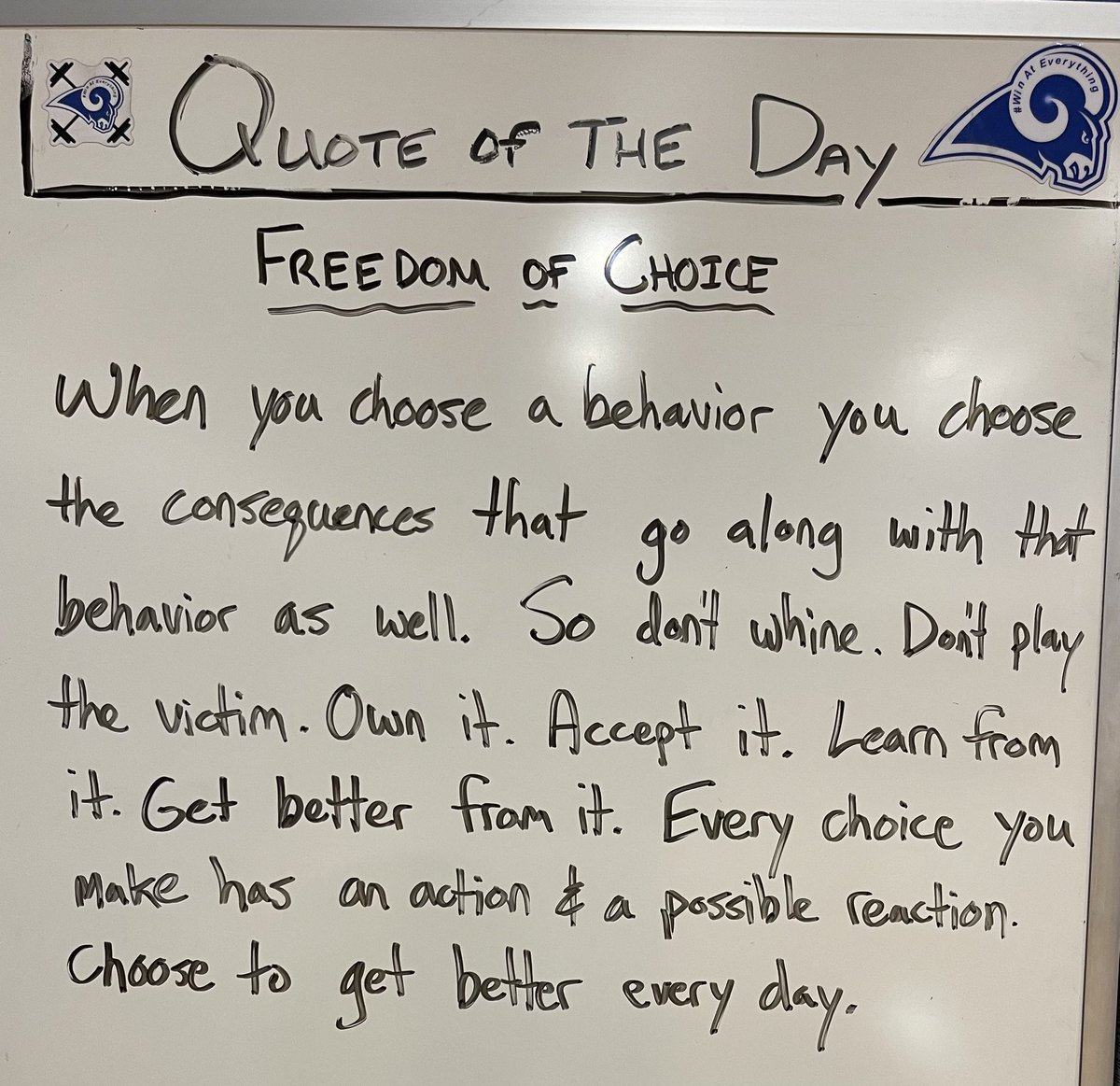 CoachRayO3313's tweet image. Every choice you make has an action &amp;amp; a reaction. You’re always free to choose. Choose what will benefit you in the long run