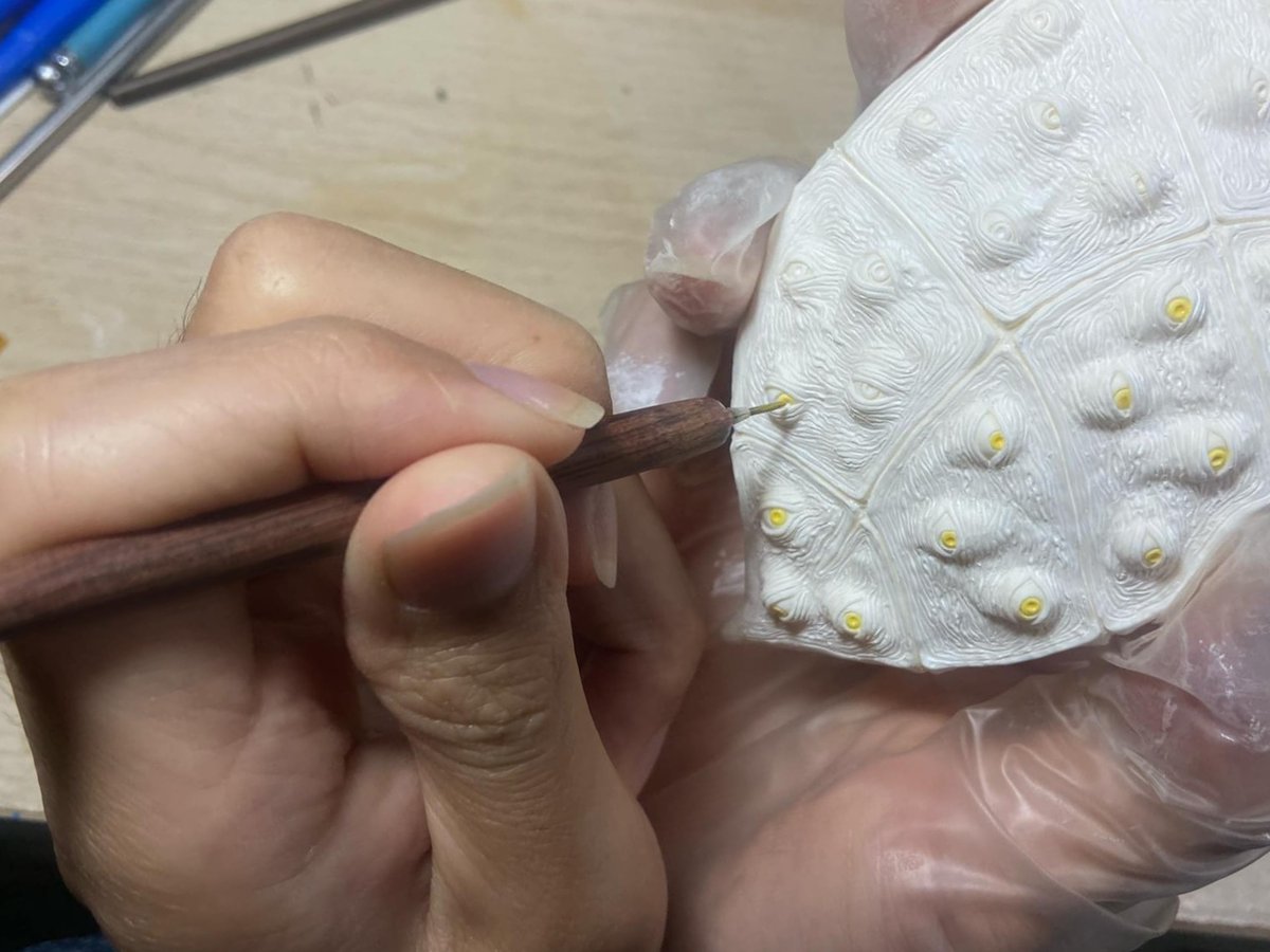 crowsbox's tweet image. サウザンド・アイズ・サクリファイス
塗装を進めてるよ。

#遊戯王 #yugioh