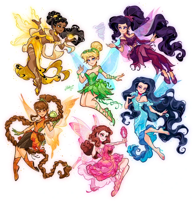 #Tinkerbell #Fairies Pixie hollow fairies!