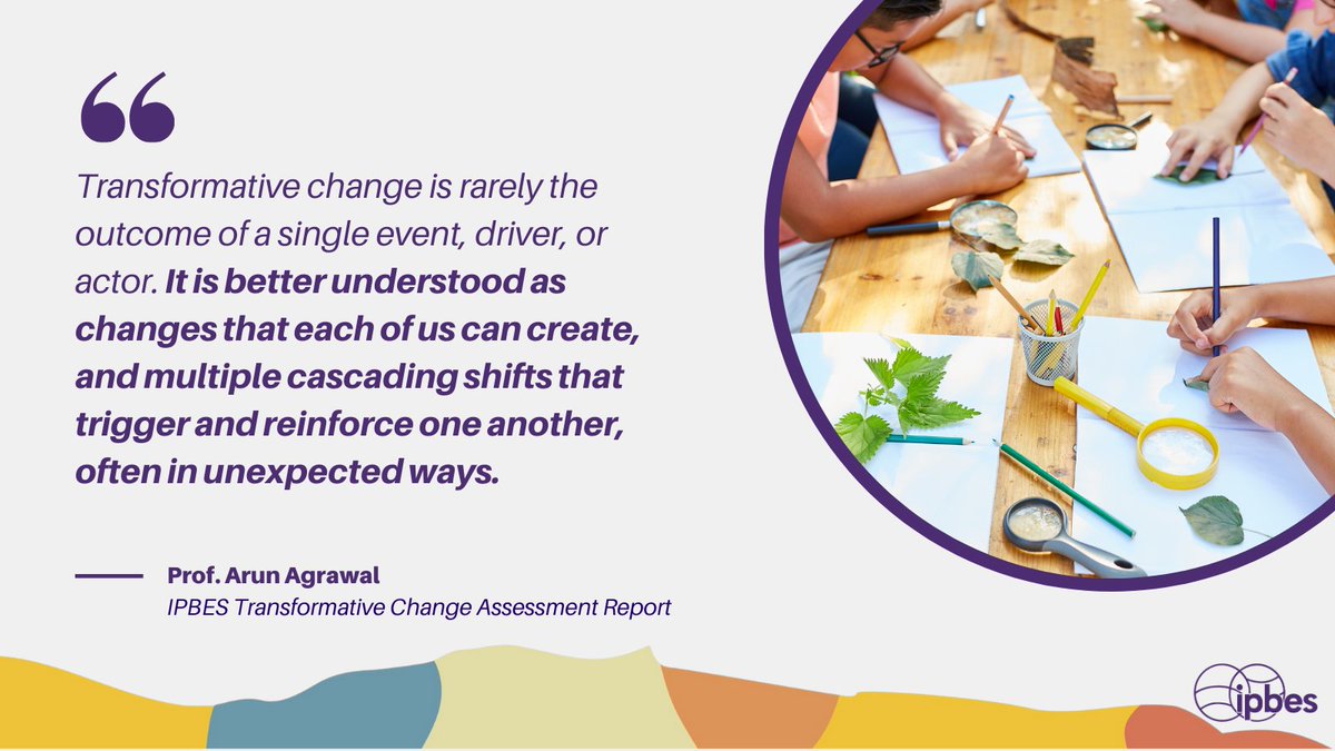 🤝Change happens together!

The NEW <a href="/IPBES/">ipbes</a> #TransformativeChange Assessment Report unveils how collective action &amp; cascading shifts create lasting impact.

👉 To find out more, read the media release:

ipbes.net/transformative…