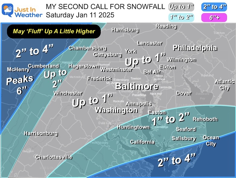 JustinWeather's tweet image. Good Morning it’s Friday January 10
❄️ ⚠️ Winter Weather Advisory: Southern Maryland
❄️ Snow Central MD to Southern PA
🌀 ⏰ Storm tracks south: Mostly Overnight/Ending In The Morning 
🏈 🥶 💨 Ravens Game: Cold Wind
🔗 Full Report:  justinweather.com/2025/01/10/jan…
