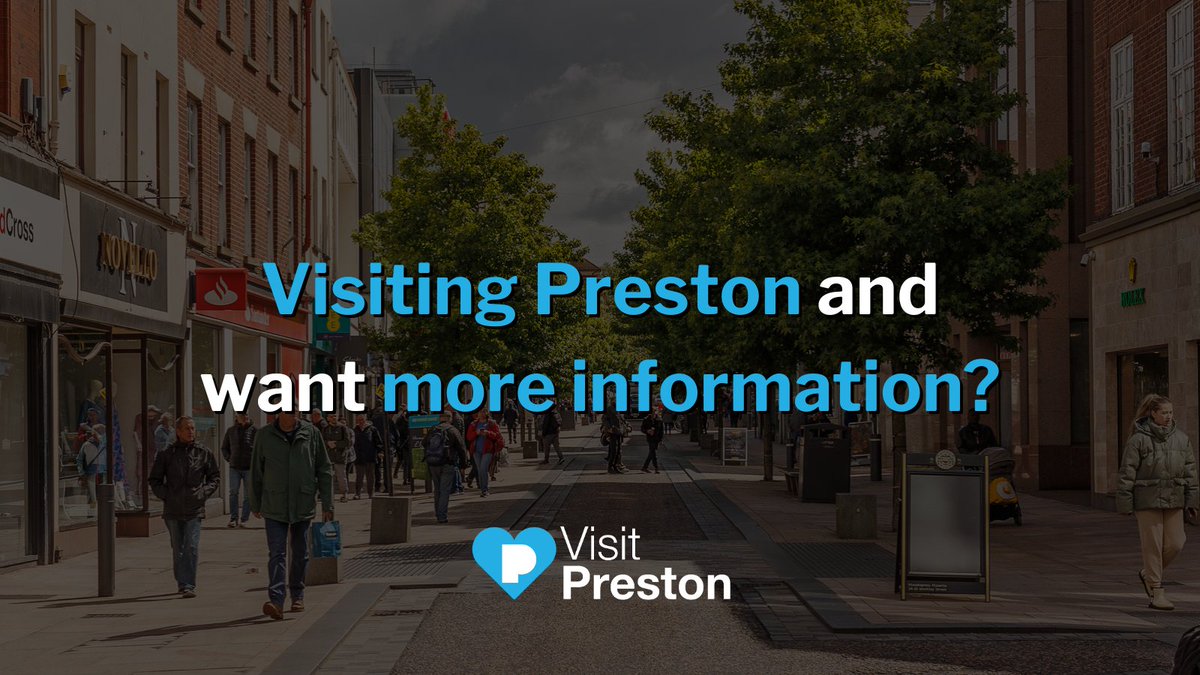 visitpreston's tweet image. π Visit Preston today and experience Lancashire's centre of culture and innovation.
Plan your visit and discover more about Preston including events, shopping, nightlife, transport and more on our website:
π visitpreston.com
π© visit@preston.gov.uk