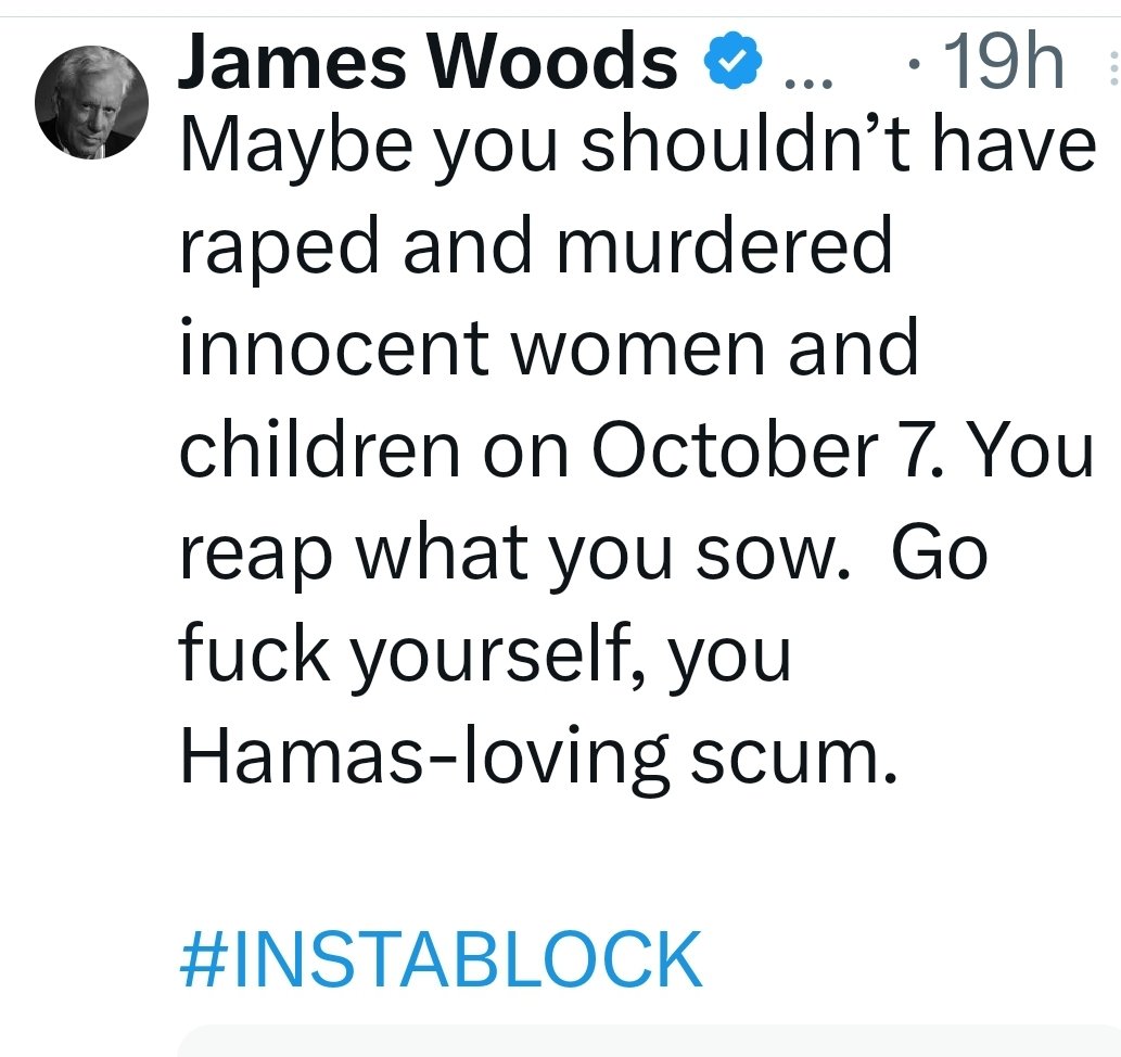 RubioAnnabel's tweet photo. James Woods lost his home today.   Couldn't have happened to a more deserving person. #Karma https://t.co/lJ1kiFpc0b