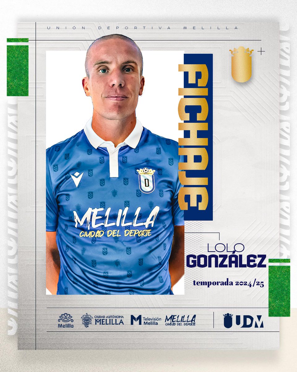 🚨 OFICIAL | <a href="/lolo_gonzalez22/">Lolo González</a> se incorpora a la UD Melilla 

🟦 Jugó la primera vuelta con el <a href="/ADCeuta_FC/">AD CEUTA FC</a>   y refuerza a los azulinos para la segunda vuelta.

ℹudmelilla.es/lolo-gonzalez-…

#DeTodaLaVida 
<a href="/melilla_deporte/">Melilla, Ciudad del Deporte</a>