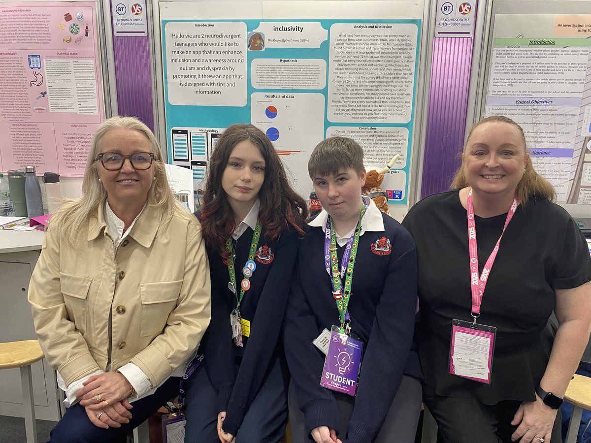 QuercusUCC (@quercus_ucc) on Twitter photo Delighted to meet Mia and Elphie and teacher Sinead from the fantastic <a href="/StVincentsCork/">St. Vincent's</a> with their brilliant project on Inclusivity for students with Autusm and Dyspraxia at second level <a href="/BTYSTE/">BT Young Scientist</a>. Delighted to meet Mia and Elphie and teacher Sinead from the fantastic <a href="/StVincentsCork/">St. Vincent's</a> with their brilliant project on Inclusivity for students with Autusm and Dyspraxia at second level <a href="/BTYSTE/">BT Young Scientist</a>.