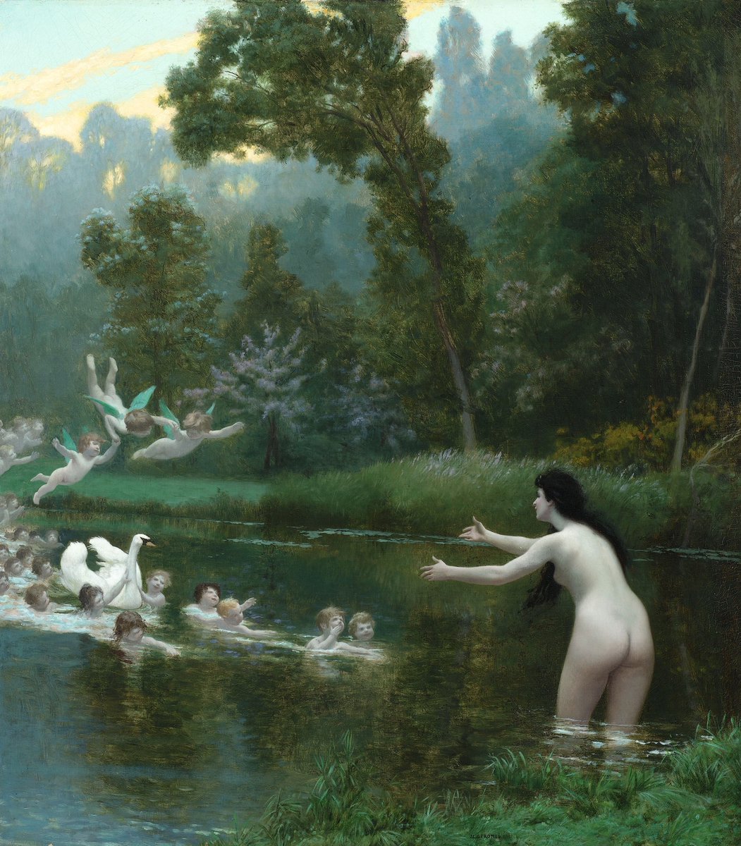 Leda and the Swan by Jean-Léon Gérôme (1895)