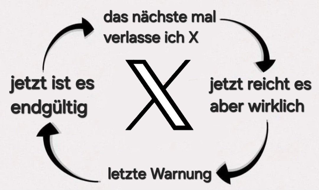 Chrisvonklunker's tweet image. Die linke Endlosschleife 
#QuitX #ByeByeX
