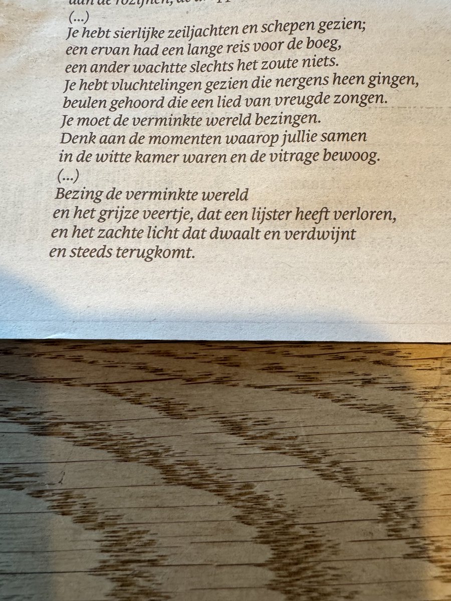Vandaag laatste column ⁦<a href="/StevoAkkerman/">stevo akkerman</a>⁩ in <a href="/trouw/">Trouw</a>. Mijn favoriete columnist neemt afscheid, maar zijn komende “andere stukken” in mijn favoriete, meest inhoudelijke, hartelijke krant van Nederland (Trouw!) blijven gelukkig geborgd. Veel veel dank Stevo!!