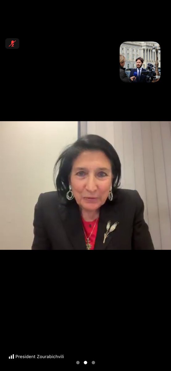 Had an honour to participate in a call with president <a href="/Zourabichvili_S/">Salome Zourabichvili</a> 🇬🇪! 

USA under <a href="/RepJoeWilson/">Joe Wilson</a> is taking a lead, but it is time for western Europeans to wake up!

<a href="/kajakallas/">Kaja Kallas</a> <a href="/MartaKosEU/">Marta Kos</a> <a href="/PES_PSE/">PES 🌹🇪🇺</a>