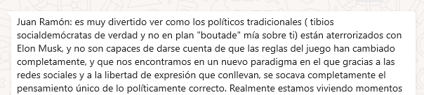 Juan Ramón Rallo (@juanrallo) on Twitter photo El profesor Jesús Huerta de Soto me levanta la penitencia de ser un "tibio socialdemócrata". El profesor Jesús Huerta de Soto me levanta la penitencia de ser un "tibio socialdemócrata".