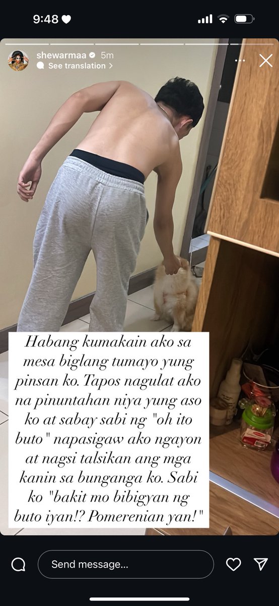 maibnp's tweet photo. sobra kong kinilig for @shewarmarise habang binabasa yung sa story nya as in nakangiti na ako na parang baliw 😭 tapos pagslide sa 2nd story shuta sobrang hagalpak ng tawa ko 😭😂 napasaya nanaman nya ko nyan! https://t.co/UkueJMdZPZ