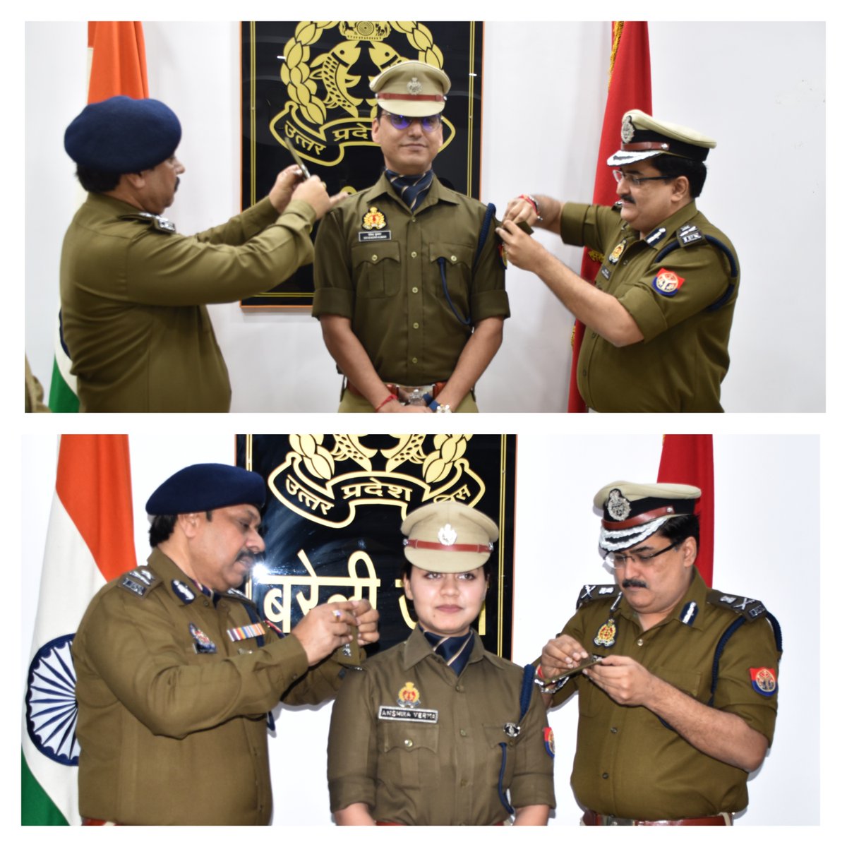 बरेली।
10-01-2025

एक अनमोल क्षण - अपर पुलिस महानिदेशक, बरेली जोन, श्री रमित शर्मा व पुलिस महानिरीक्षक, बरेली परिक्षेत्र, डा0 राकेश सिंह, वरिष्ठ पुलिस अधीक्षक, बरेली, श्री अनुराग आर्य एवं अपर निदेशक(अभियोजन), बरेली श्री राजेश शुक्ला द्वारा जोन कार्यालय पर जनपद बरेली में तैनात