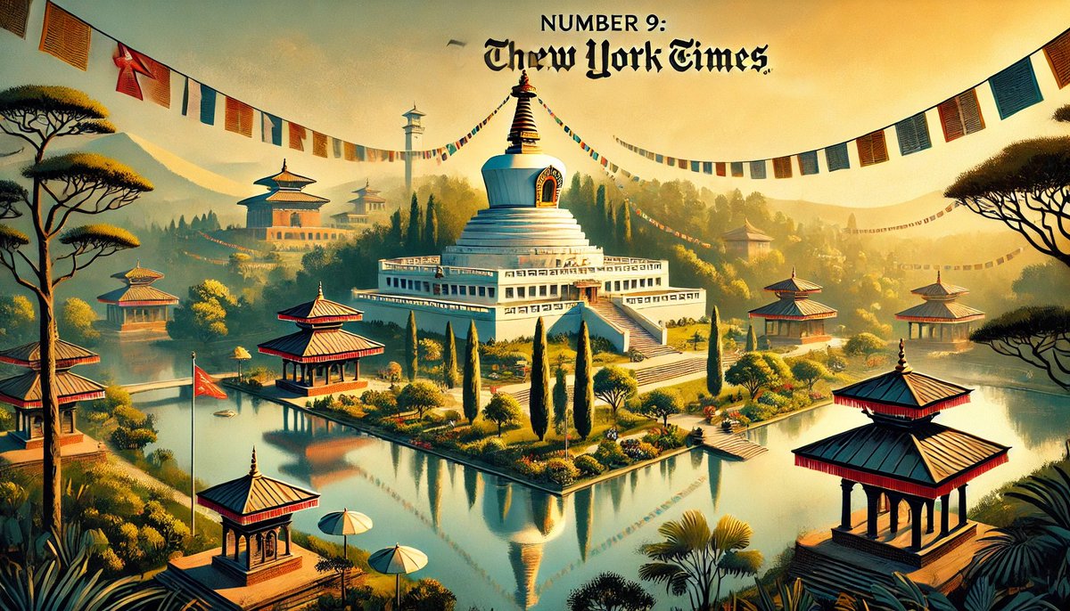 Santosh Shah (@chefsantoshshah) on Twitter photo 🌍 Number 9: Lumbini, Nepal 🇳🇵
We’re thrilled to share that The New York Times has named Lumbini as one of the Top 50 Places to Visit in 2025, ranking at an incredible #9! 🕊️
Lumbini, the birthplace of Lord Buddha, is a symbol of peace and spiritual enlightenment. 🌍 Number 9: Lumbini, Nepal 🇳🇵
We’re thrilled to share that The New York Times has named Lumbini as one of the Top 50 Places to Visit in 2025, ranking at an incredible #9! 🕊️
Lumbini, the birthplace of Lord Buddha, is a symbol of peace and spiritual enlightenment.