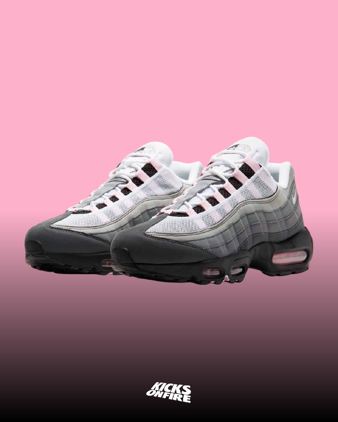 NIKE★AIR MAX 95 OG WMNS BLACK PINK FOAM★HJ5996-001 Nike Air Max 95 WMNS Black / Pink Foam - May 2025 - HJ5996
