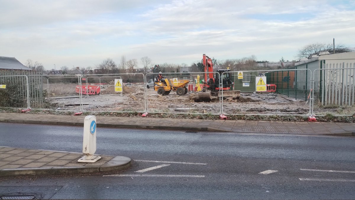 Preparatory work has commenced at Bell Green Works in Sydenham, on the site of the former gas holders. Plans in for a sales suite. #construction #photography #se26 #sydenham #bellgreen
