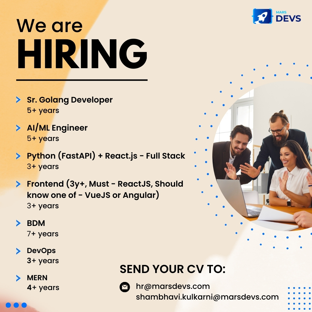 marsdevs's tweet image. If your idea of fun includes writing clean code, solving big challenges, and being part of an awesome team, this is your chance. Let’s build something amazing together! We are #hiring.