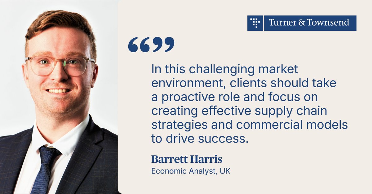 Turner & Townsend (@turnertownsend) on Twitter photo Our #Economic Analyst, Barrett Harris spoke to <a href="/ConstructMgmt/">Construction Management</a> about how the #construction industry shows resilience and signs of growth, despite a high number of insolvencies.
Read more: bit.ly/426wbV2 Our #Economic Analyst, Barrett Harris spoke to <a href="/ConstructMgmt/">Construction Management</a> about how the #construction industry shows resilience and signs of growth, despite a high number of insolvencies.
Read more: bit.ly/426wbV2