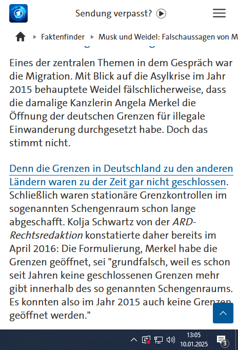 bornamuse's tweet photo. Pic 1: die #Tagesschau stellt erneut nur einen Teil der Diskussion dar.
Pic 2: der Artikel in der #APuZ der Bundeszentrale für politische Bildung stellt beide Sichtweisen als berechtigt dar.
Wer ist nun näher dran an der Wahrheit? Weidel oder der ÖRR?
#Grenzöffnung #MuskWeidel https://t.co/iu5tMbJ5Ii