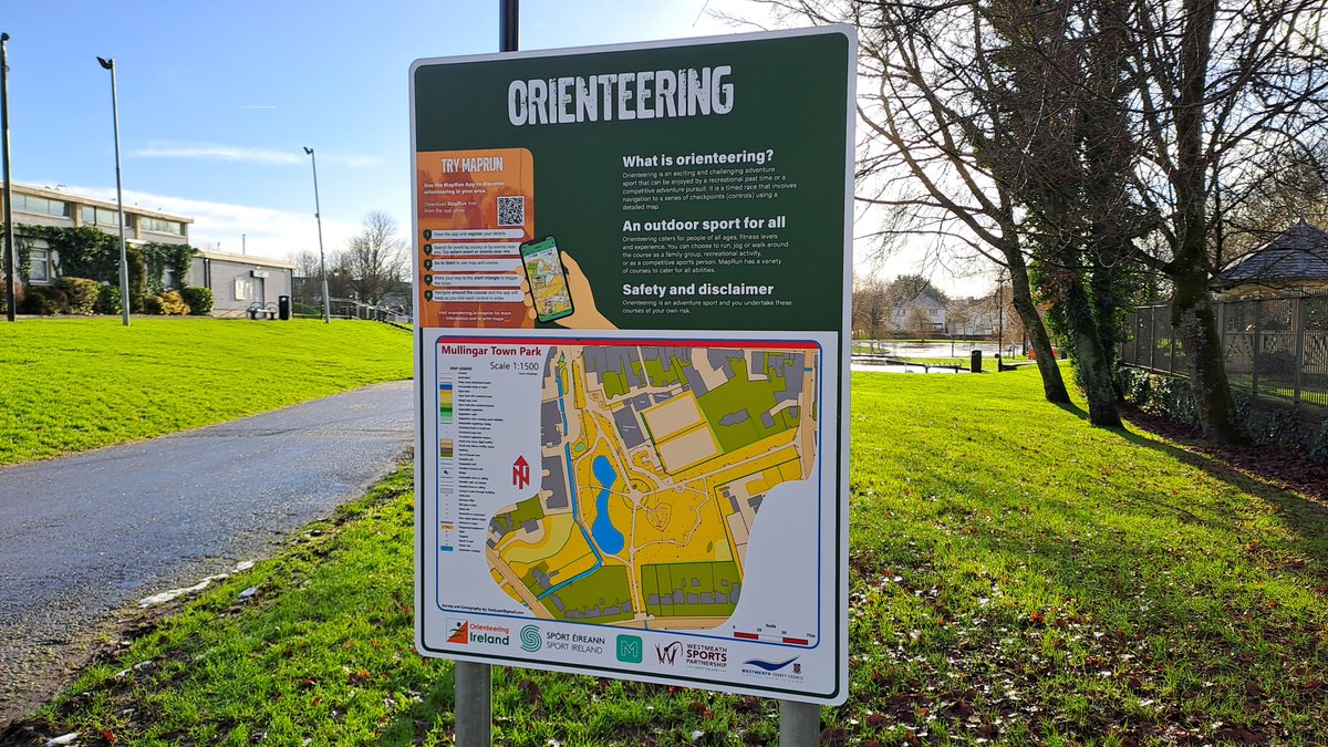WESTMEATH SPORTS PARTNERSHIP (@westmeathsport) on Twitter photo 🧭If you go down to Mullingar Town Park today....you might notice this brand new sign promoting orienteering in the park.
😍All the instructions are on the sign
👏Thanks to <a href="/orienteeringIRE/">Orienteering Ireland</a> and <a href="/westmeathcoco/">Westmeath County Council</a> for the installation and their support. 🧭If you go down to Mullingar Town Park today....you might notice this brand new sign promoting orienteering in the park.
😍All the instructions are on the sign
👏Thanks to <a href="/orienteeringIRE/">Orienteering Ireland</a> and <a href="/westmeathcoco/">Westmeath County Council</a> for the installation and their support.