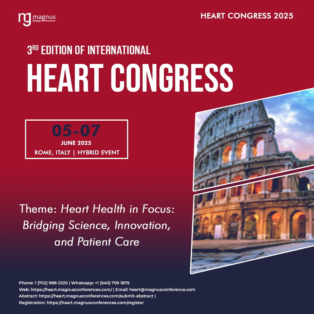 magnus_group's tweet image. 🌍 Join us at the 3rd Edition of @Heart_Conf in Rome, Italy and Online, from June 5–7, 2025! 🫀
💡Theme: Heart Health in Focus: Bridging Science, Innovation, and Patient Care
🔗 Details: heart.magnusconferences.com
#HeartConferences #CardiologyConferences #CardiovascularConference