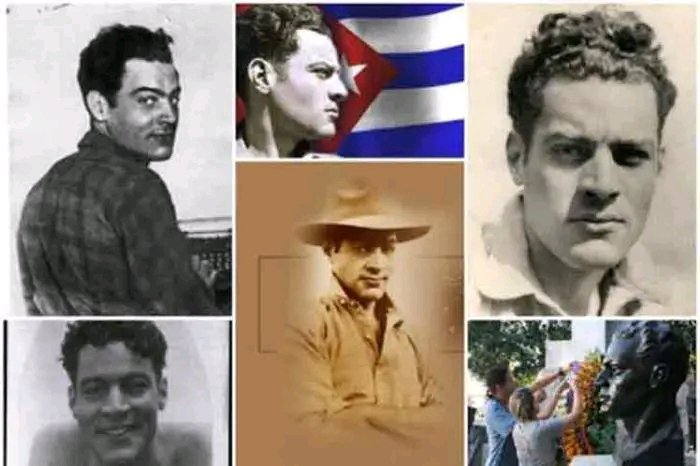 Su derribada sangre es vino fuerte
Alzad, alcemos en el rudo vaso
la sangre victoriosa de su muerte". #MellaVive