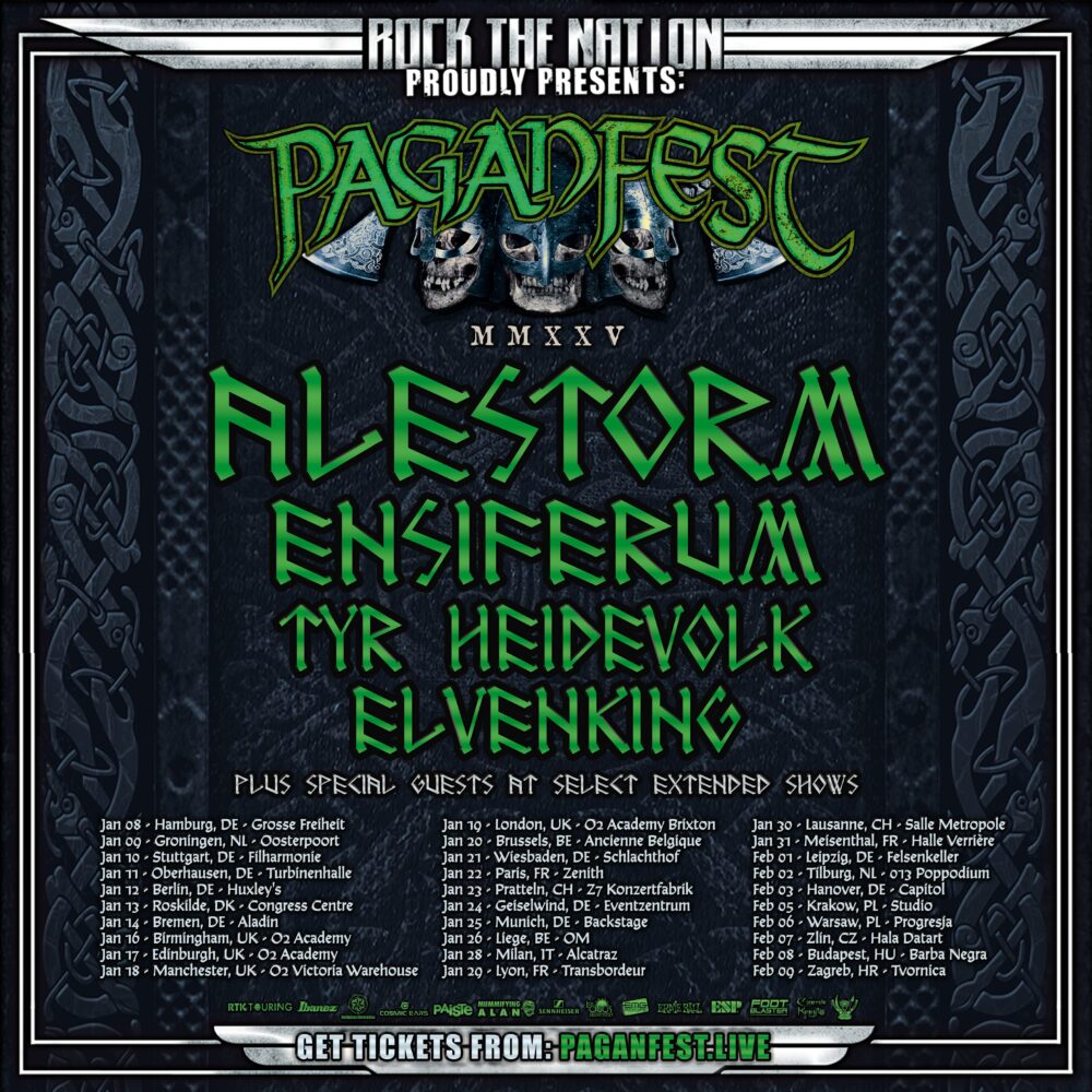 metalheaddogs's tweet photo. Ab morgen früh dann, heute Abend werden die Doc Martens noch mal eingeheizt beim #Paganfest2025 mit #Tyr, #Elvenking, #Heidevolk, #Ensiferum und #Alestorm https://t.co/8ENxnUDPxe