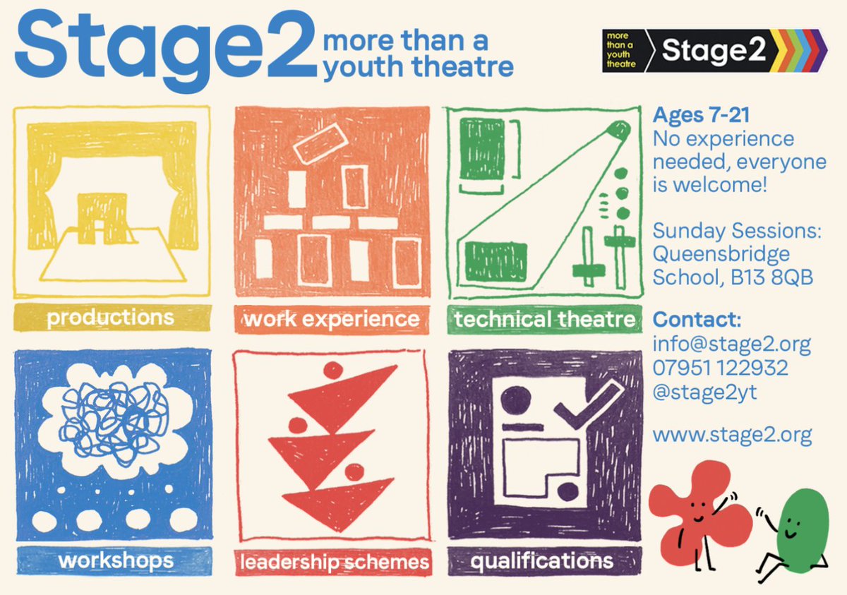 KEFW_School's tweet photo. Stage2 Youth Theatre is back for the Spring Term! 🎭 Open to ages 7-21, with exciting workshops and a Spring Show in April.

For full details, check out the Latest News section on our website! 🌟 #YouthTheatre https://t.co/p9qjYii8tF
