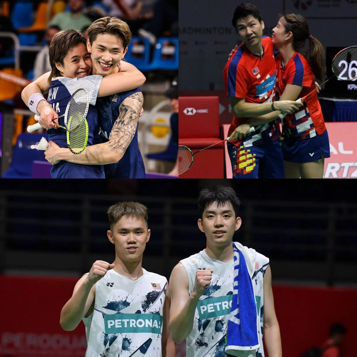craigansibin's tweet photo. KITA ADA 3 WAKIL DI SEMIFINAL!!!!
SUPER 1000!

🇲🇾 XD Chen Tang Jie / Toh Ee Wei
🇲🇾 XD Goh Soon Huat / Shevon Lai
🇲🇾 MD Man Wei Chong / Tee Kai Wun 

MALAYSIAKUUUUUUU 🔥🔥

@ChenTangJie @TOHEEWEI1 @soonhuatshevon @weiiichonggg @teekaiwun17 

#BadmintonMalaysia #PETRONASMalaysiaOpen2025 #MalaysiaOpen2025 #GemilangkanLagi