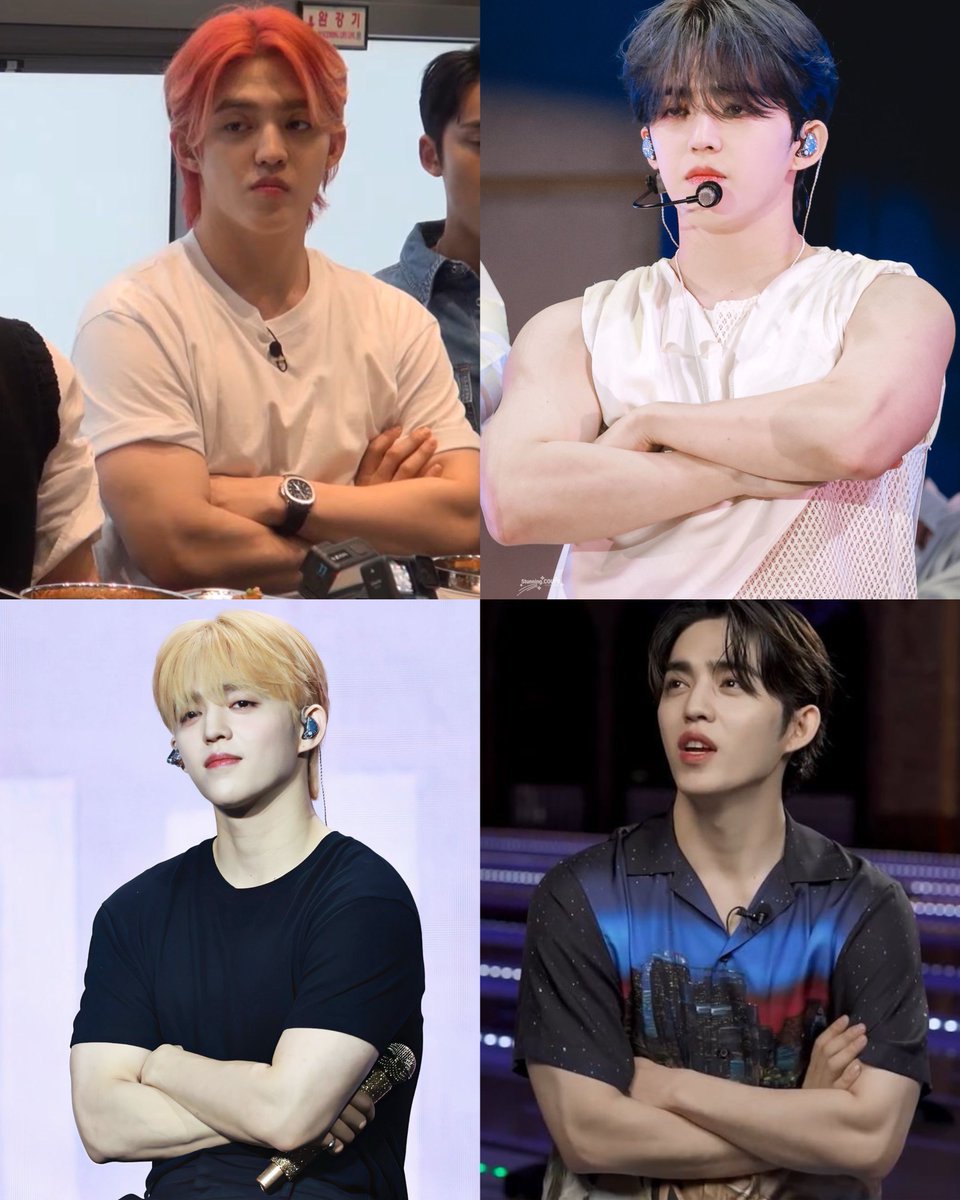 cscthnkr's tweet photo. SOMETHING ABOUT SEUNGCHEOL CROSSING HIS ARMS IS SO DAMN HOT https://t.co/nrtBtHkqsS