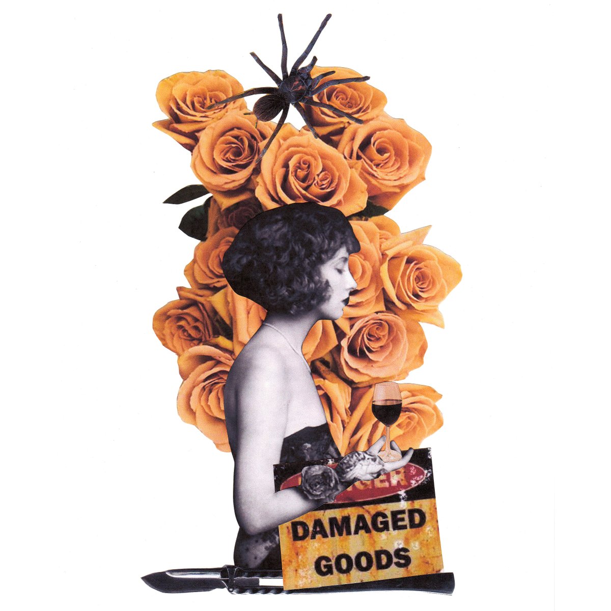 "Damaged Goods" by Consu Gomez available now on our website!

Image code: MCM195631

#bookcoverdesign
#bookjacket #bookstagram
#booksofinstagram #instabook #netgalley #photo  #art #artwork #booktok #bookstagram
#collage #collageart #collageartist #cutandpaste