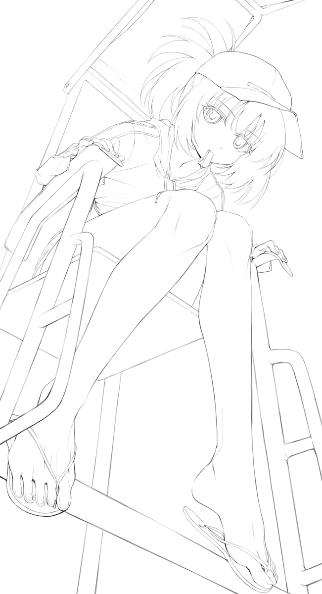 FirecrackerSaki's tweet image. ラクガキ上げよう　あと線画　これ当時挙げたっけ？