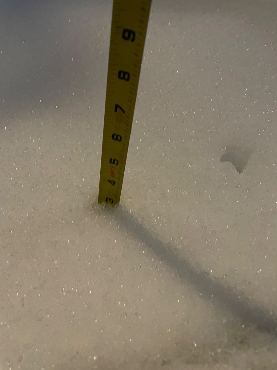 DrewGranthum's tweet photo. @NWSBirmingham Three inches in Bluff Park! https://t.co/LjoOGbkg0I