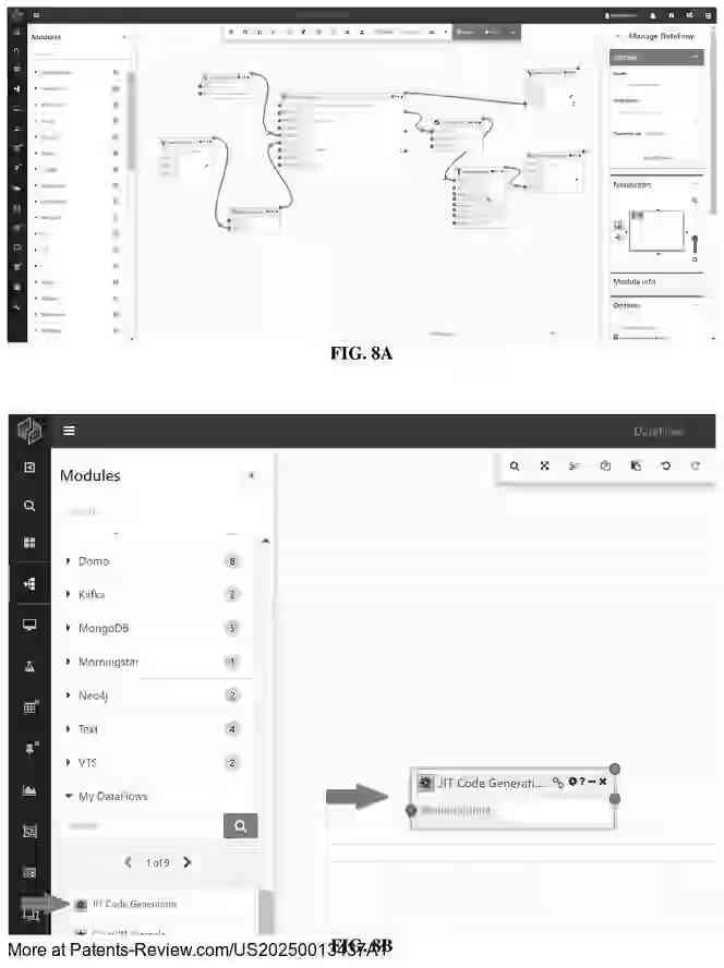 PatentPulse's tweet image. New patent appl. #US20250013437A1 by #ComposableAnalytics introduces a #JustInTime #ProgrammingFramework using #LargeLanguageModels &amp;amp; #FlowBasedProgramming. It leverages AI to suggest functions in a visual interface, enhancing user-driven program creation. #PatentApplication