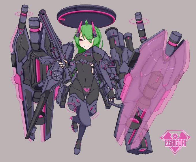 No5 ピャーチ(エグリゴリⅡ 捜索撃滅ユニット)
支援ユニットとして活躍したピャーチは学園都市占領後にも対外作戦用偵察/火力支援ユニットとして改修の上、No2のパーソナルウェポンとして設計されるも放棄されていた武装を受領。バトルコンダクター級ストライクユニットとして要所に随時投入される。 