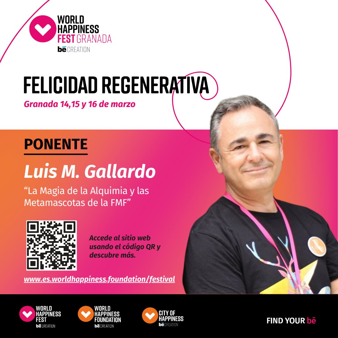 🌟 Join Us at the World Happiness Fest Granada: March 14-16, 2025 🌟

Step into a world of inspiration, connection, and transformation at the World Happiness Fest 2025 in Granada, Spain, from March 14th to 16th. 

#RegenerativeHappiness #WorldHappinessFest #HappinessForAll