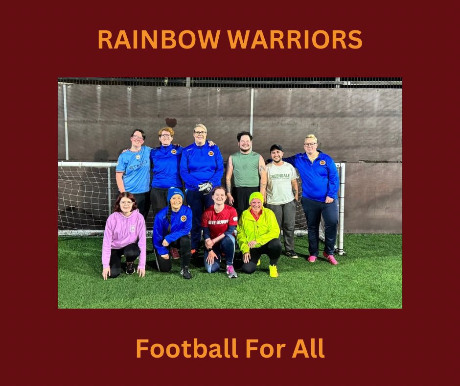 Stenhousemuir FC Community Foundation (@sfcwitc) on Twitter photo πβ½ ππ¨π’π§ ππ‘π πππ’π§ππ¨π° πππ«π«π’π¨π«π¬! πβ½
Looking for a fun, inclusive space to enjoy football? We invite you to our Rainbow Warriors Football For All sessions! Whether you're a seasoned player or a complete beginner, everyone is welcome. πβ½ ππ¨π’π§ ππ‘π πππ’π§ππ¨π° πππ«π«π’π¨π«π¬! πβ½
Looking for a fun, inclusive space to enjoy football? We invite you to our Rainbow Warriors Football For All sessions! Whether you're a seasoned player or a complete beginner, everyone is welcome.