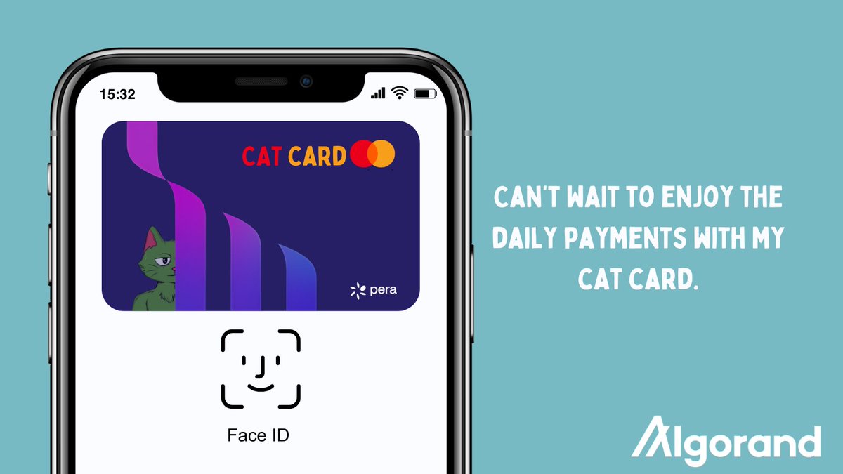 algo_cats's tweet image. @PeraAlgoWallet and @immersve, with the Mastercard integration 99.99% complete and final testing underway, we’re on the verge of something revolutionary.
Paying for daily purchases on-chain in real-time using a Mastercard linked to our wallets? That’s massive!
Thanks to $ALGO…