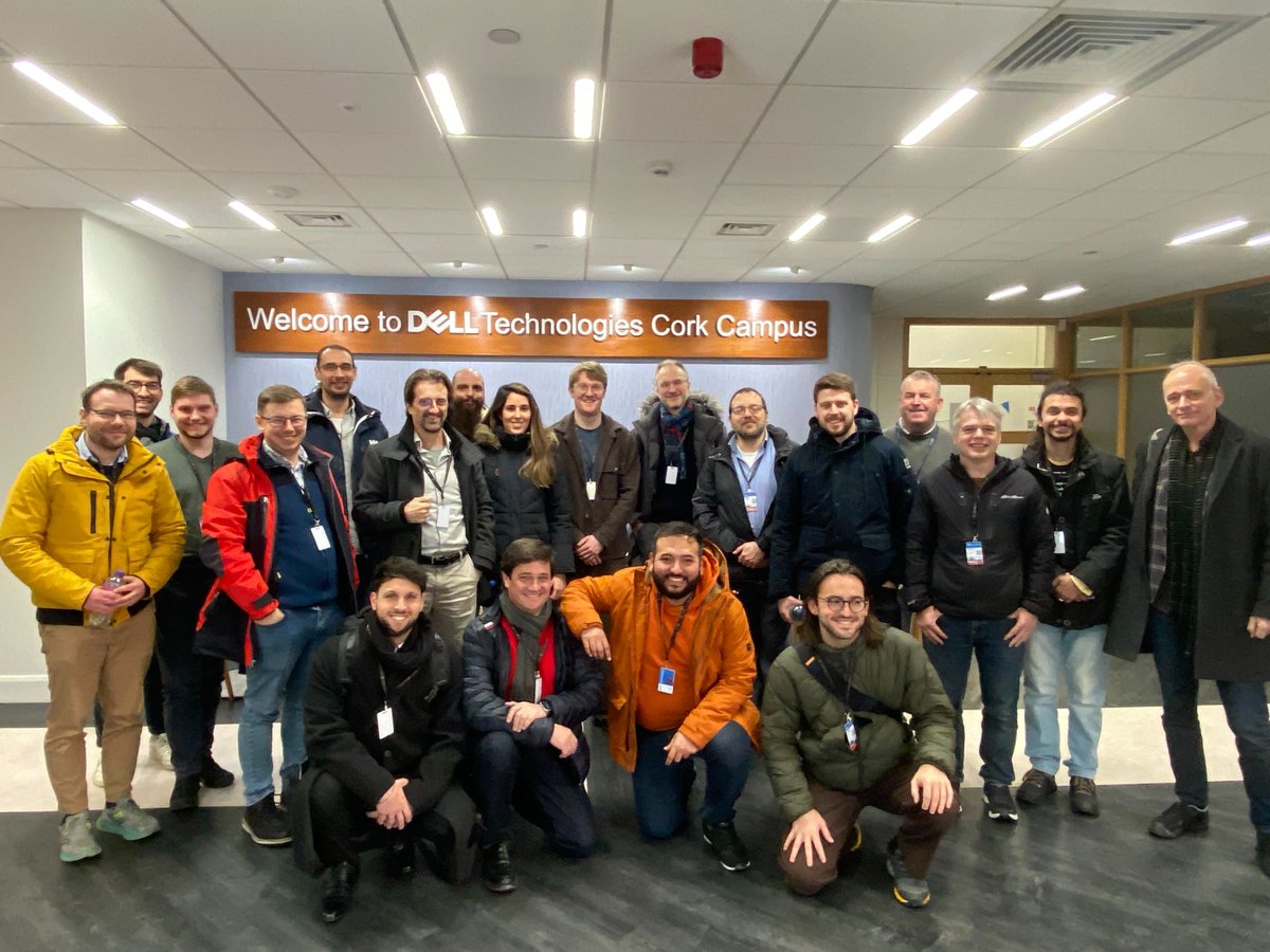 This week, we held a key meeting of the <a href="/cloudskin2023/">CloudSkin</a> project at the amazing <a href="/DellTech/">Dell Technologies</a> facilities in Cork, Ireland 🔝

It was an enriching experience to discuss progress, exchange ideas and plan the next steps towards our goals 🚀

Thank you to DELL for being an exemplary host!