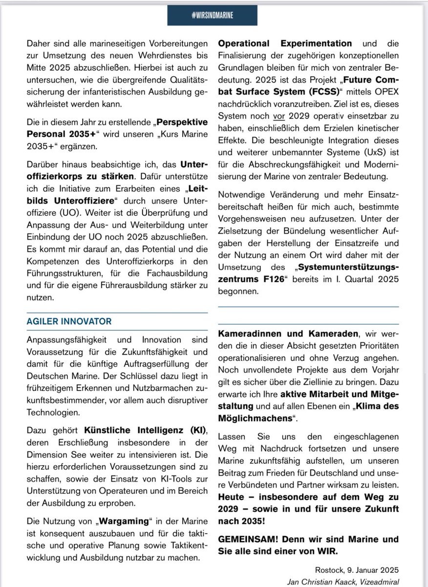 Grnfink2's tweet photo. Was heißt das für den @COM_SeeBtl? 

Seine infanteristischen Kräfte sollen künftig befähigt sein, nadelstichartige amphibische Operationen (mit Kampfbooten) im Rücken des Gegners oder an seinen Flanken durchzuführen. Autark, in kleinen und kampfstarken Gruppen. https://t.co/FMGfO2gi8d