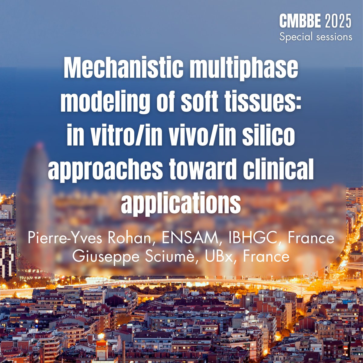 cmbbesymposium's tweet image. π New #CMBBE2025 special session
π§βπ¬ Chairs: @PierreYvesRohan & @giuseppe_sciume
Explore multiphase models for #biomechanics & clinical insights in tissue mechanics, drug delivery & more.
π
Propose your own session by Jan 24! π bit.ly/CMBBE2025_call