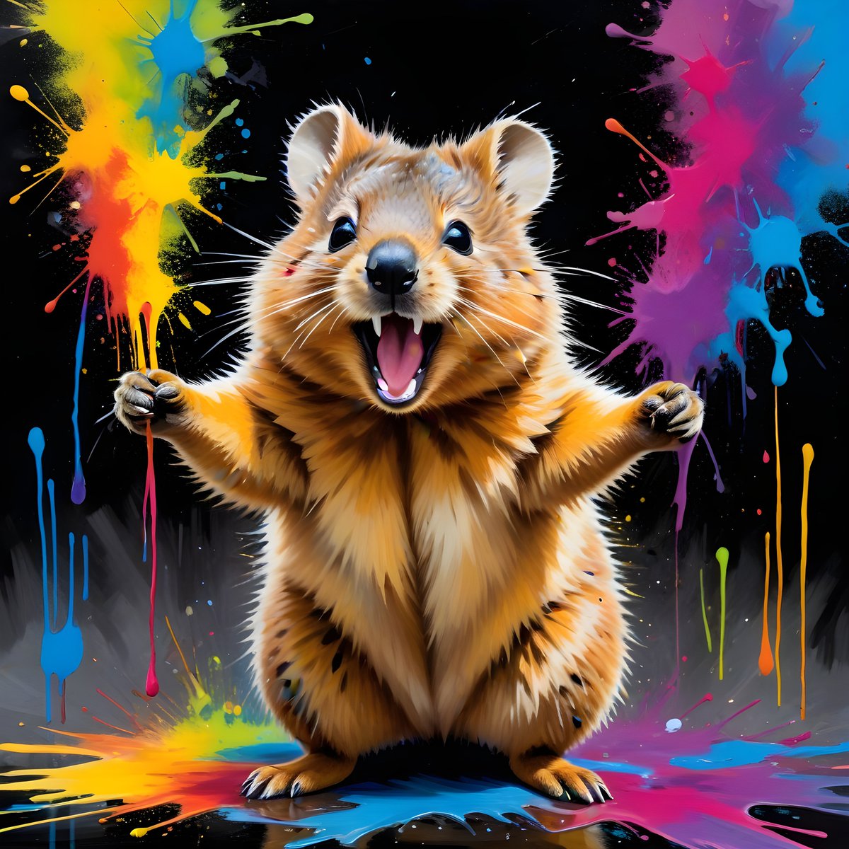 BarkCanvasNFT's tweet photo. Hello #SplatterLegions fam!
Any suggestions who should be the #SplatteredAnimal of the next week?
A newbie (like the #Gorilla or the #ArcticFox) or an old legend (like the #Quokka or the #OrangeCat)
What do you think? Leave your comments and let me know βοΈπ #NFT #NFTSales https://t.co/Lnme6YxCUt