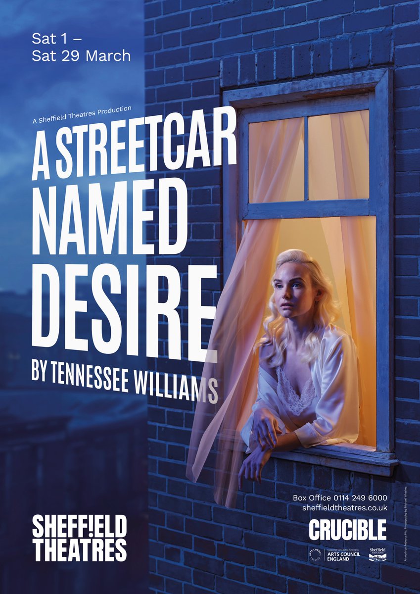 Rebecca Pitt (@bex_1986) on Twitter photo Here's our new artwork for Streetcar Named Desire at <a href="/cruciblesheff/">Sheffield Theatres</a>. Photography by <a href="/MichaelWharley/">Michael Wharley</a> Here's our new artwork for Streetcar Named Desire at <a href="/cruciblesheff/">Sheffield Theatres</a>. Photography by <a href="/MichaelWharley/">Michael Wharley</a>