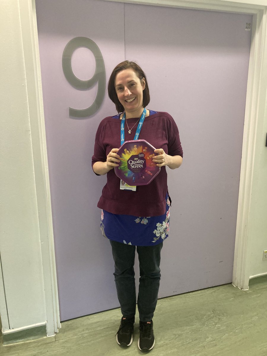 EldersHuh's tweet photo. Ailsa received a box of chocolates from grateful for her treatment in the Bryning Unit. https://t.co/2iILA9N5Je