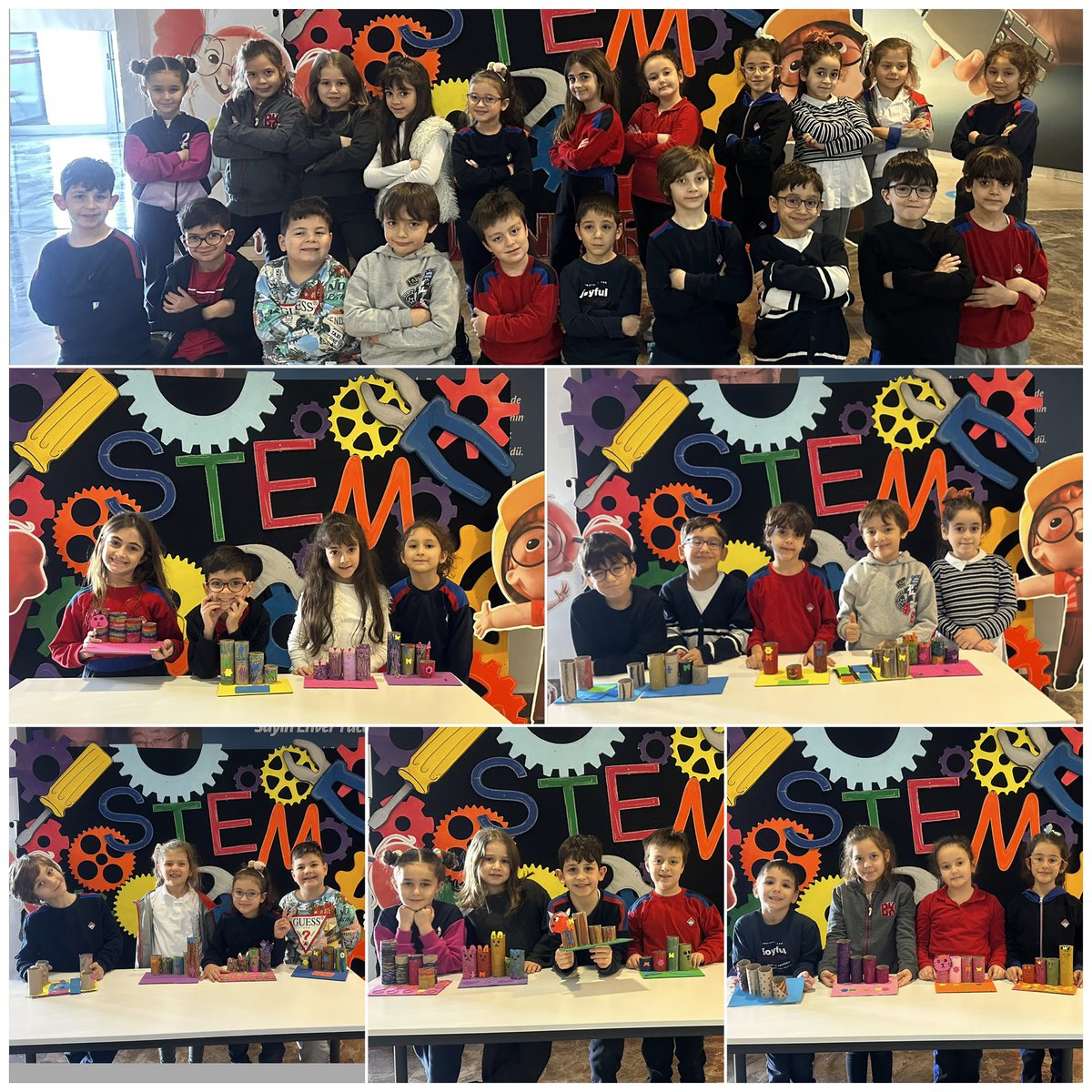 SILAgulsenoglu's tweet photo. 1.Sınıf öğrencilerimiz STEM JR.“YEŞİL DÜNYAMIZ"teması kapsamında tasarruf ve geri dönüşüme önem göstererek doğayı korumaya karar verdi #STEMjunior #STEMgelecektir #STEMJuniorFair @goksen_akyol_bk @elifndincsahin @bk.cansubildirici @bhcshr_samlise https://t.co/k9YpxSKYVh