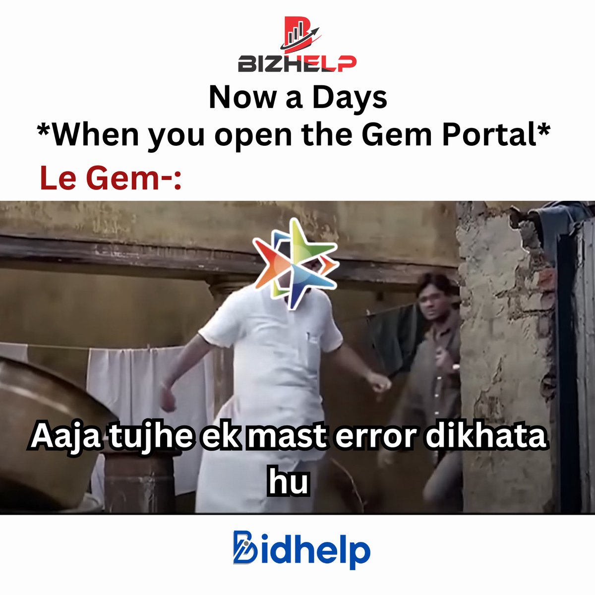 BidHelp_Tender's tweet image. "GeM portal these days: Error overload! 😅💻
Don’t let glitches stop your tender game—Bizhelp's got you covered! 🚀
#GeMPortal #ErrorHumor #BizhelpSupport #TenderProblems #DigitalIndiaChallenges #bizhelp #bidhelp #gem #comedy #memes #comdeymemes